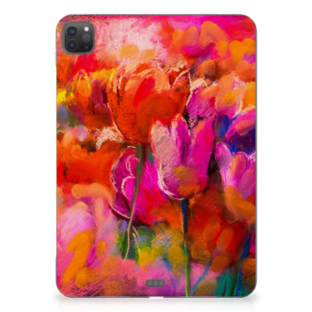 Tablethoes iPad Pro 11 (2024) Tulips design voorkant