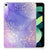 Tablethoes voor iPad Air (2020/2022) 10.9 inch Watercolor Paars met goudkleurige details.