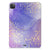 Apple iPad Pro 11 (2024) Tablethoes Watercolor Paars achterkant