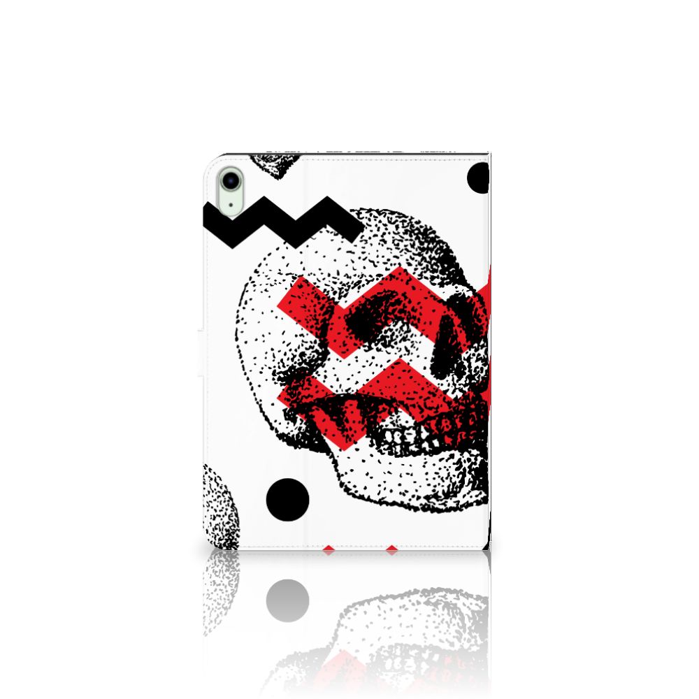 Tablettasje iPad Air (2020/2022) 10.9 inch Skull Red