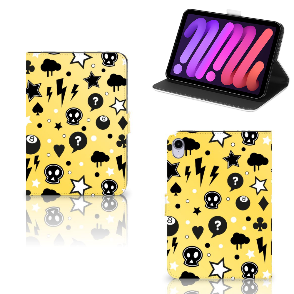 Tablettasje iPad Mini 6 (2021) Punk Geel