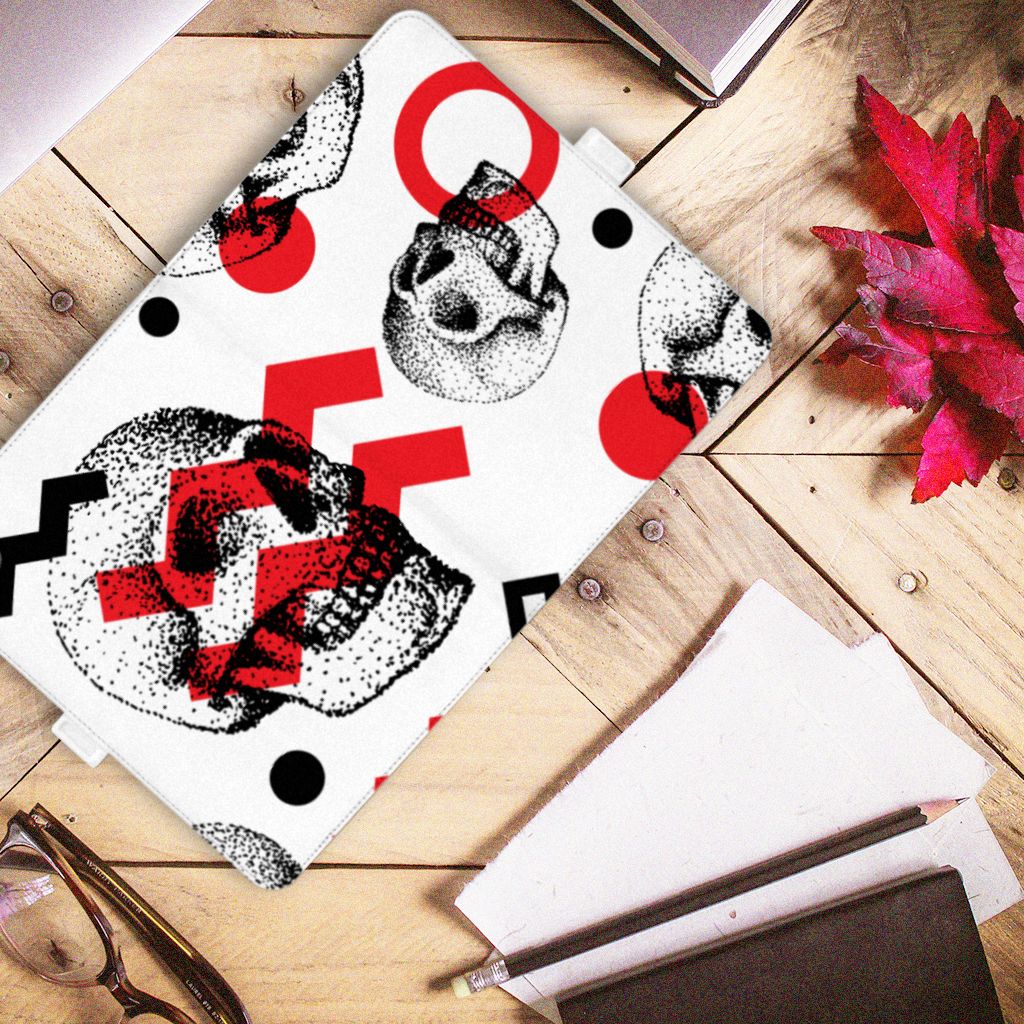 Tablettasje iPad Pro 11 2020/2021/2022 Skull Red