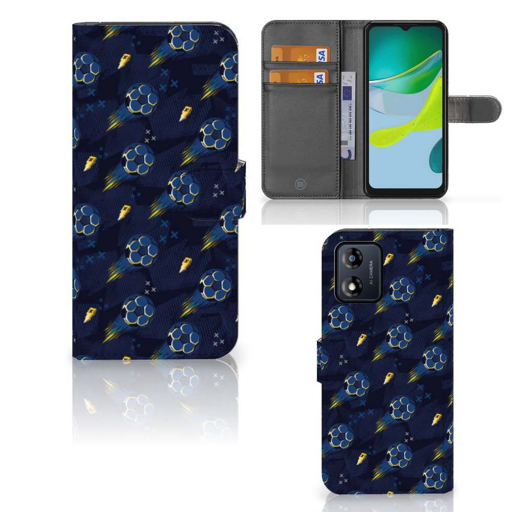 Telefoon Hoesje voor Motorola Moto E13 4G Voetbal