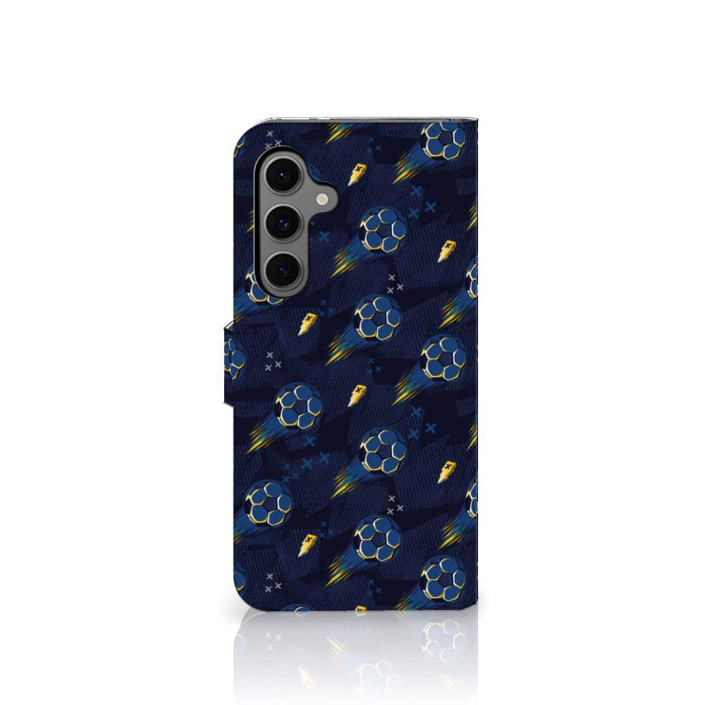Samsung Galaxy S24 FE Telefoon Hoesje Voetbal design aanzicht