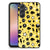 Samsung Galaxy A54 Telefoonhoesje Punk Geel design skulls print voorkant