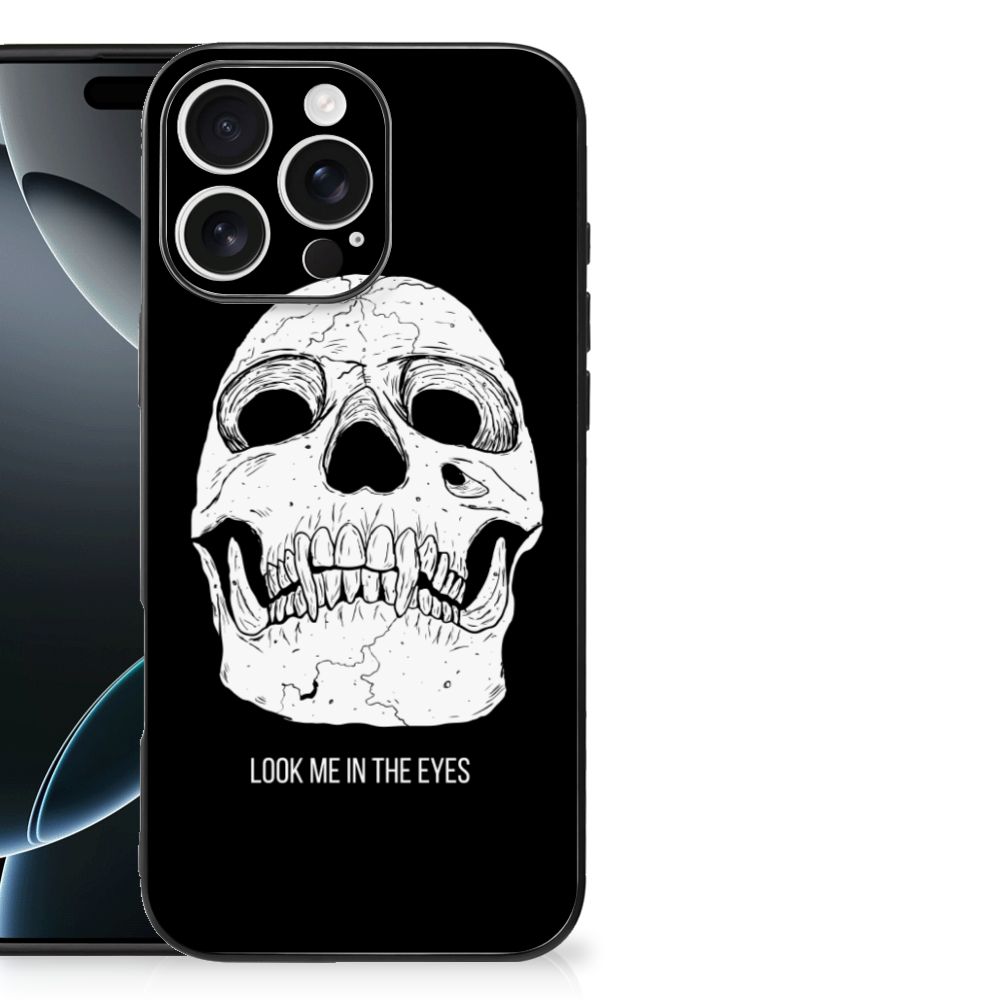 Apple iPhone 16 Pro Max Telefoonhoesje Skull Eyes achterkant