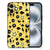 Apple iPhone 16 Telefoonhoesje iPhone 16 Punk Geel skulls print achterzijde