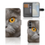Samsung Galaxy S25 Telefoonhoesje met Pasjes Britse Korthaar kat design voorkant eenzijde