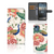 Telefoonhoesje met Pasjes voor Nokia C12 Pink Peacock design pauw bloemen voorkant achterkant