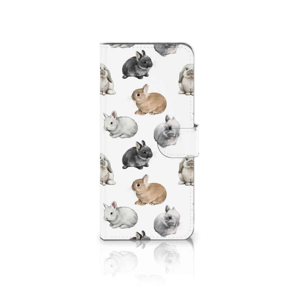 OnePlus 13 Telefoonhoesje met Pasjes Konijntjes design voorkant