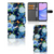 Samsung Galaxy A15 Telefoonhoesje met Pasjes IJsvogel bloemen design aanzicht