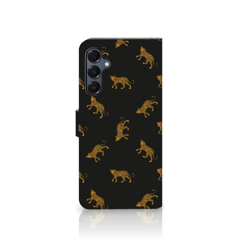 Samsung Galaxy A16 4G/5G Telefoonhoesje met Pasjes Leopards achterkant