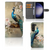 Samsung Galaxy S23 Plus Telefoonhoesje met Pasjes Vintage Pauwen voor en binnenzijde