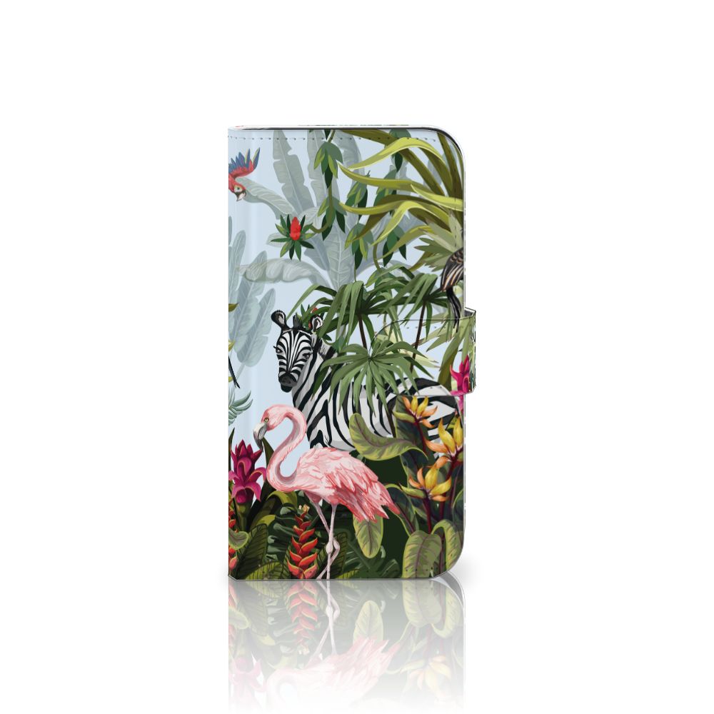 Samsung Galaxy S25 Telefoonhoesje met Pasjes Jungle design voorkant