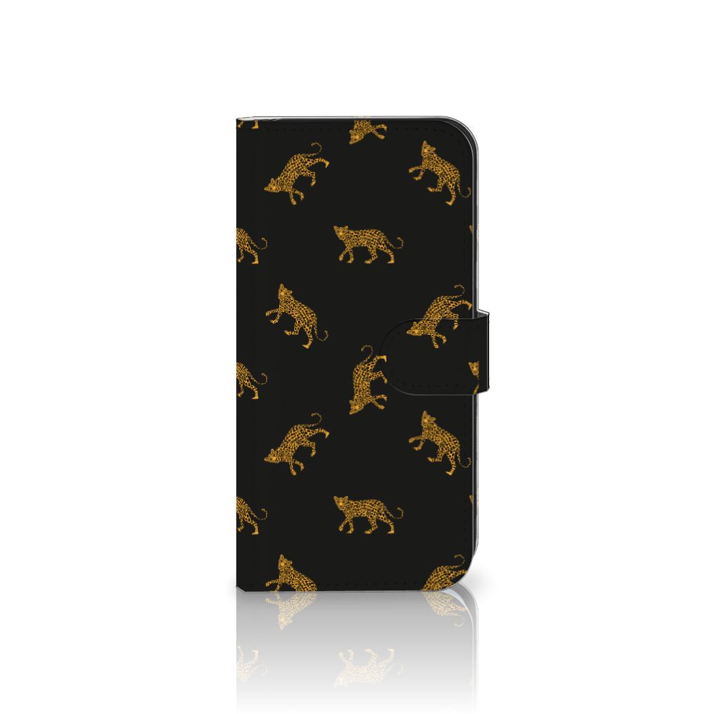 Samsung Galaxy S25 Plus Telefoonhoesje met Pasjes Leopards voorkant