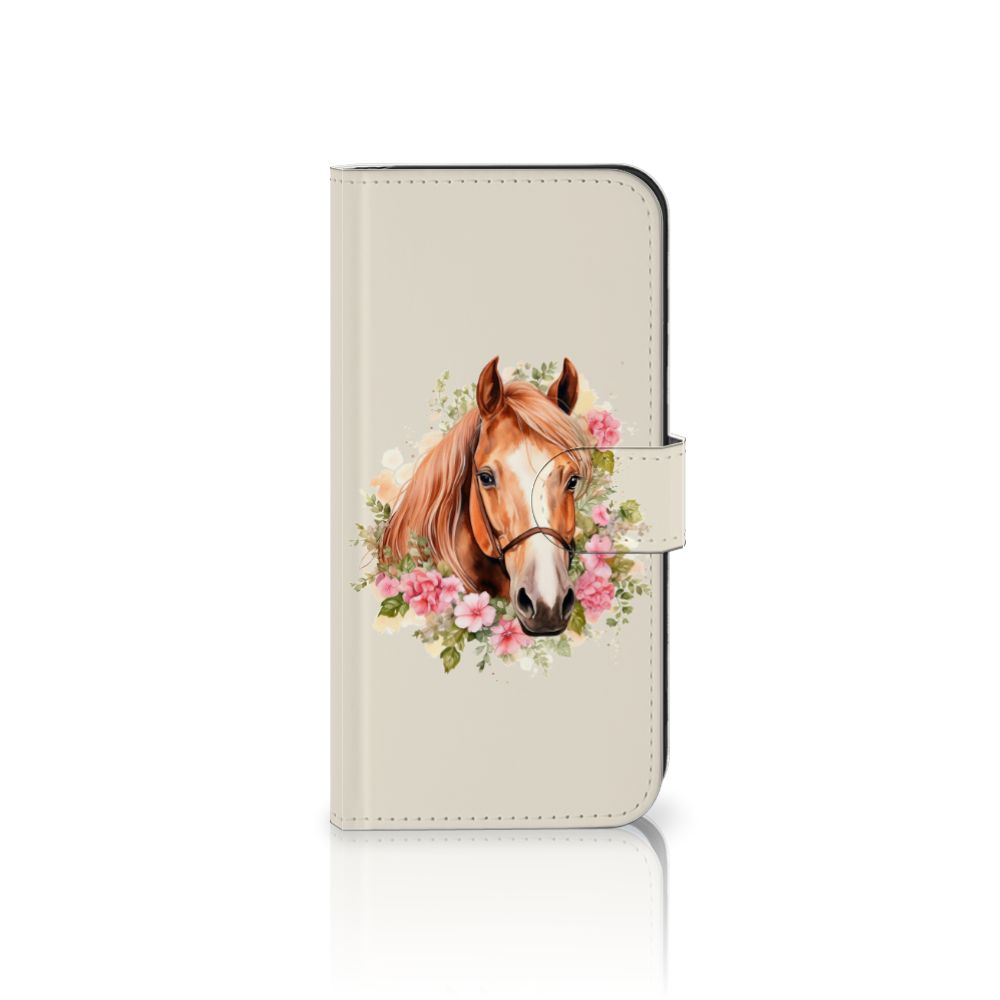 Samsung Galaxy S25 Plus Telefoonhoesje met Pasjes Paard vooraanzicht