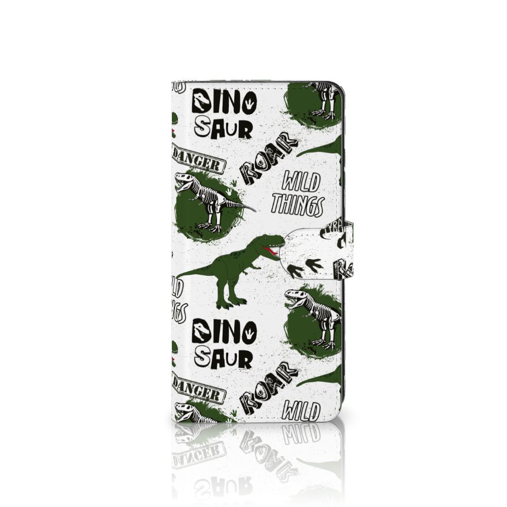 Samsung Galaxy S25 Ultra Telefoonhoesje met Pasjes Dinosaurus dino design front