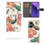Xiaomi Redmi Note 13 Pro Plus Telefoonhoesje met Pasjes Pink Peacock voorkant binnenkant achterkant