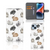 Telefoonhoesje met Pasjes voor iPhone 15 Plus Konijntjes met schattige konijnenillustraties đ°.
