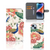 Telefoonhoesje met Pasjes voor iPhone 15 Plus Pink Peacock met pauwen en bloemen đ¸