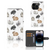 Telefoonhoesje met Pasjes voor iPhone 15 Pro Konijntjes met schattige konijnen in verschillende kleuren đ.