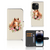 Telefoonhoesje met Pasjes voor iPhone 15 Pro Paard met bloemenprint, trendy en functioneel.