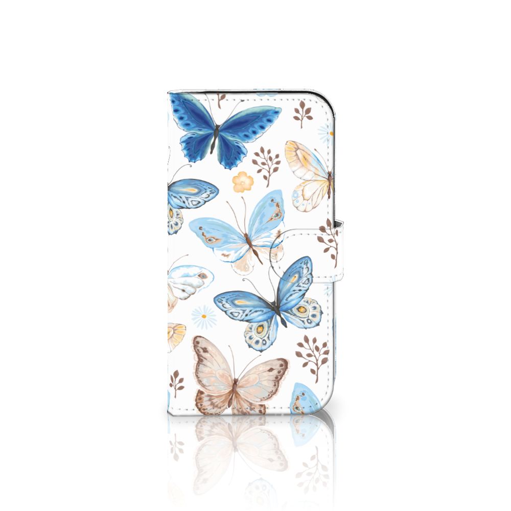 iPhone 16 Pro Telefoonhoesje met Pasjes Vlinder voorkant
