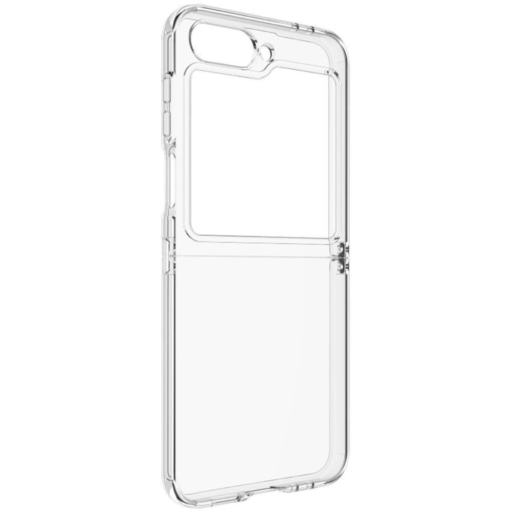 Samsung Galaxy Z Flip6 transparant Hard/TPU hoesje zijaanzicht