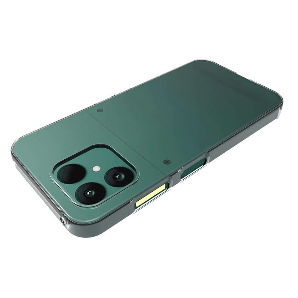 Fairphone 6 Transparant TPU Hoesje Flexibel Slank achteraanzicht