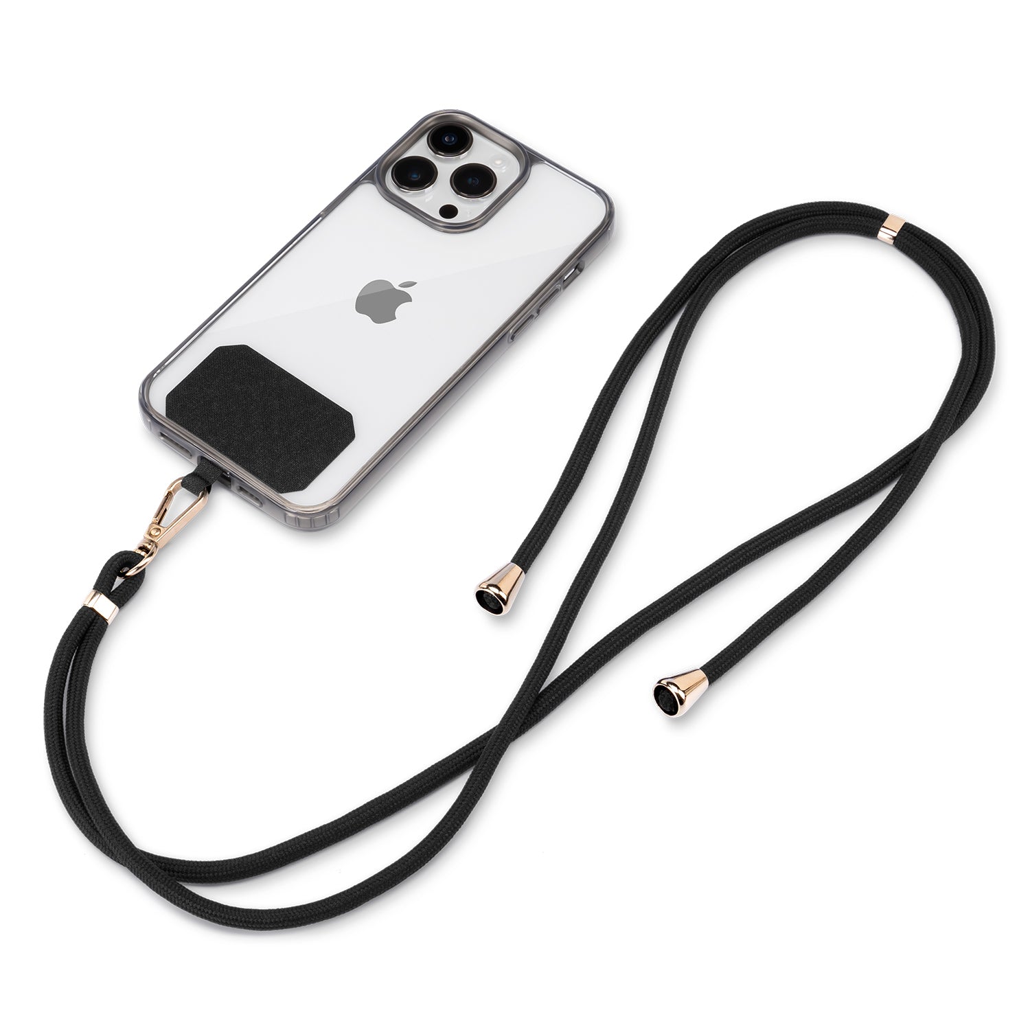 Universeel Telefoonkoord Zwart - Goud