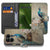 Vintage Pauwen Boekhoesje Fairphone 6 Book Case pauwenmotief boekhoesje voorkant