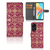 Wallet Case OPPO A98 5G Barok Pink ontwerp bloemen goud combinatie