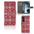 Wallet Case OnePlus Nord CE 3 Lite Barok Pink design bloemen aanzicht