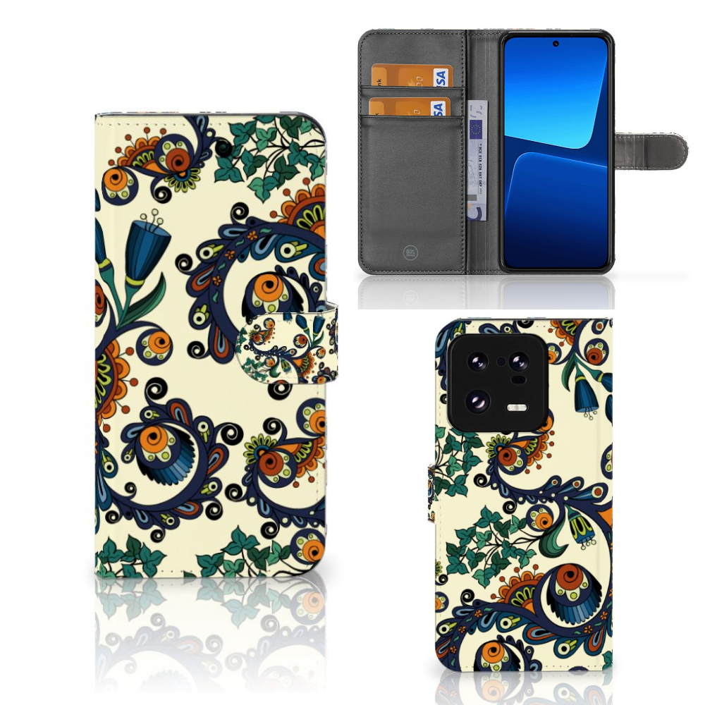 Wallet Case Xiaomi 13 Pro Barok Flower