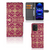 Wallet Case Xiaomi Redmi Note 12 5G Poco X5 Barok Pink design zijaanzicht binnenzijde