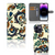 Wallet Case iPhone 15 Pro Max Barok Flower met kleurrijke bloempatronen en ogen đ¸