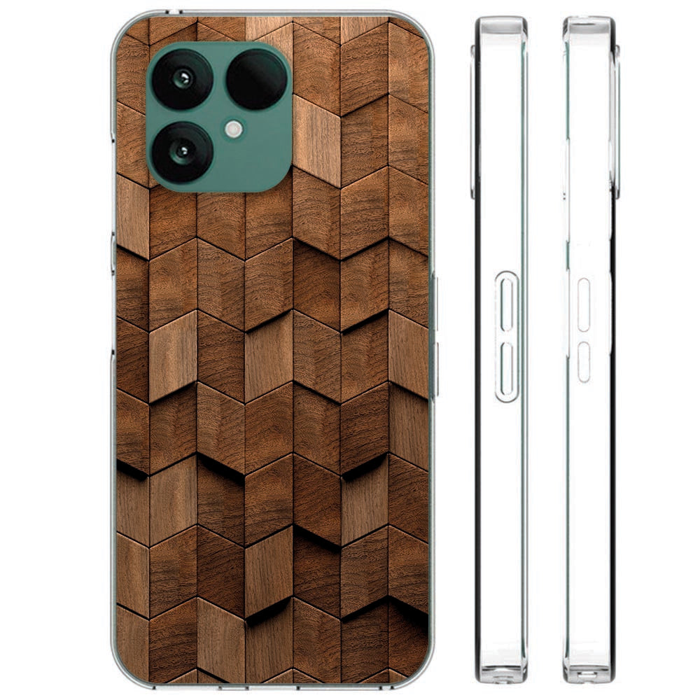 TPU Hoesje Fairphone 6 Wooden Cubes