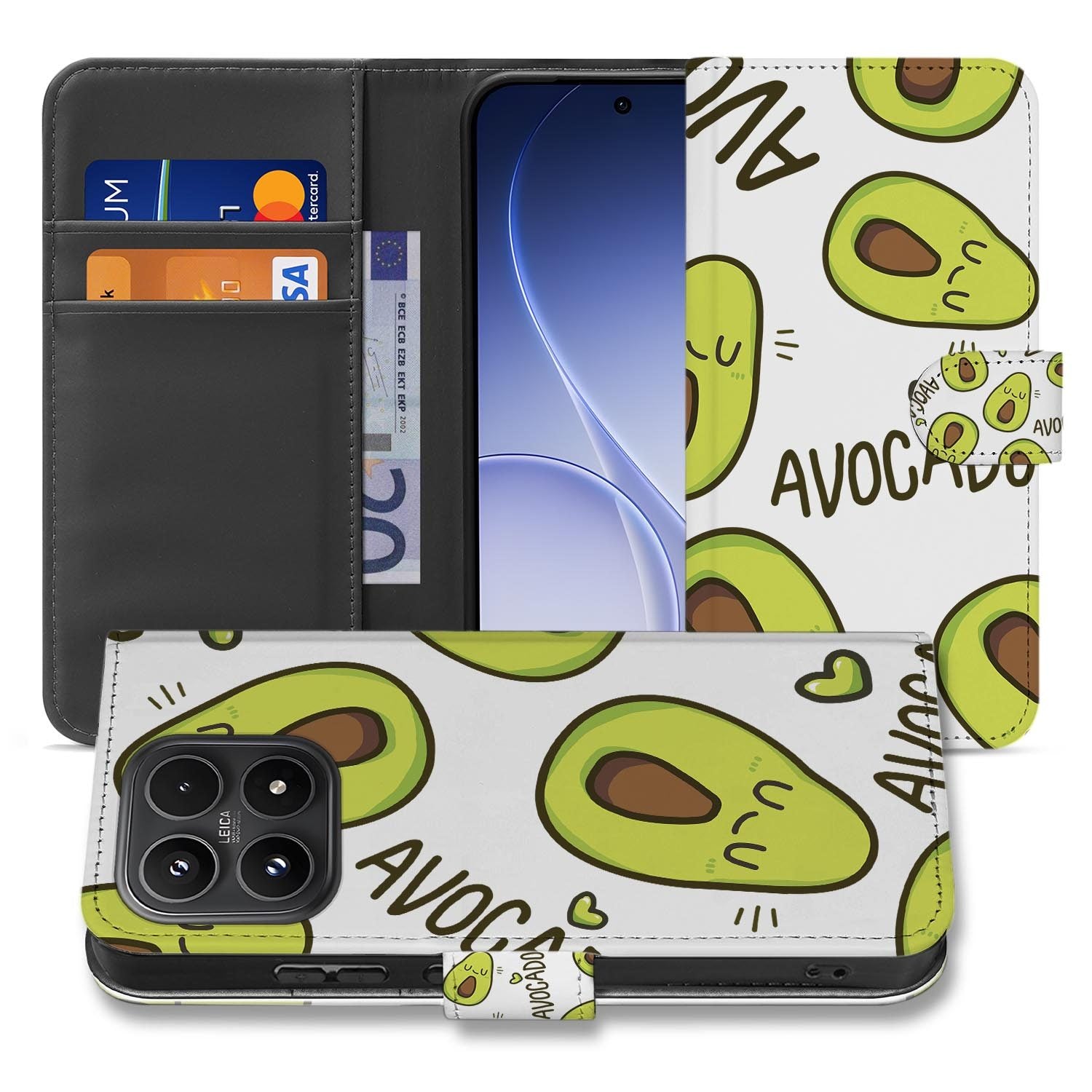 Xiaomi 17 bookcase Avocado Singing, voorkant met gesloten klep