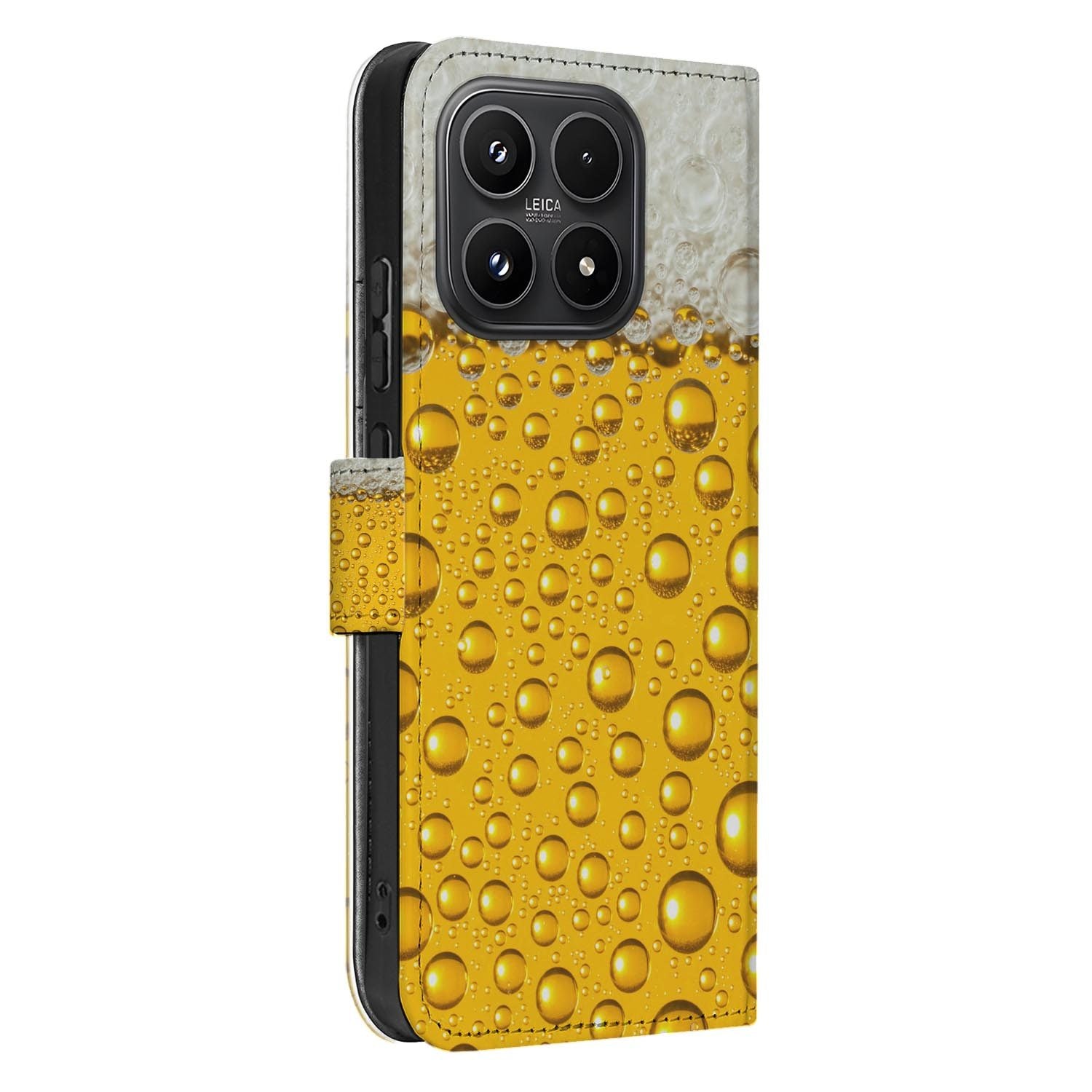 Xiaomi 17 bookcase Bier, zijkant met knopuitsparingen