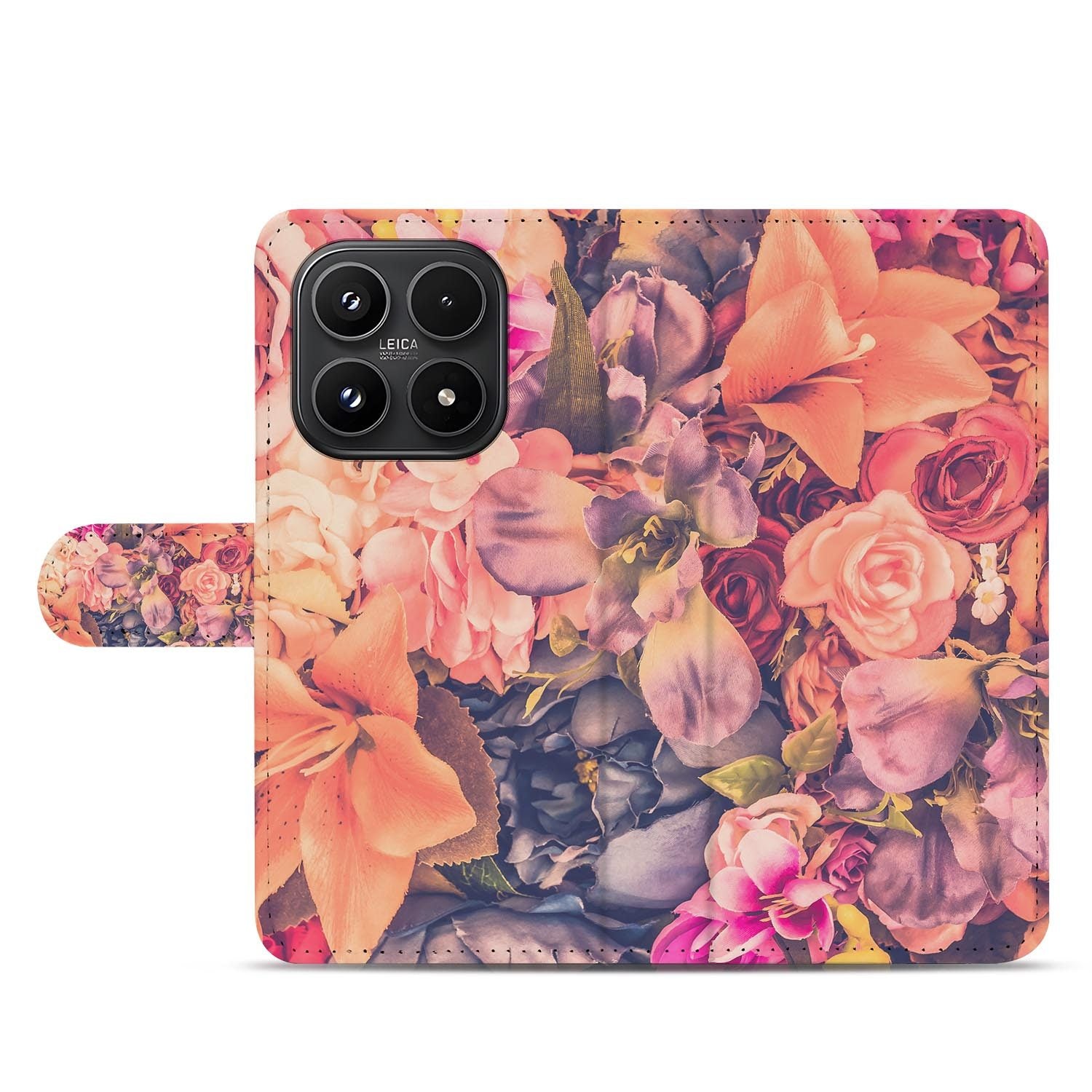 Xiaomi 17 bookcase Bosje Bloemen, open met pasjesvakken
