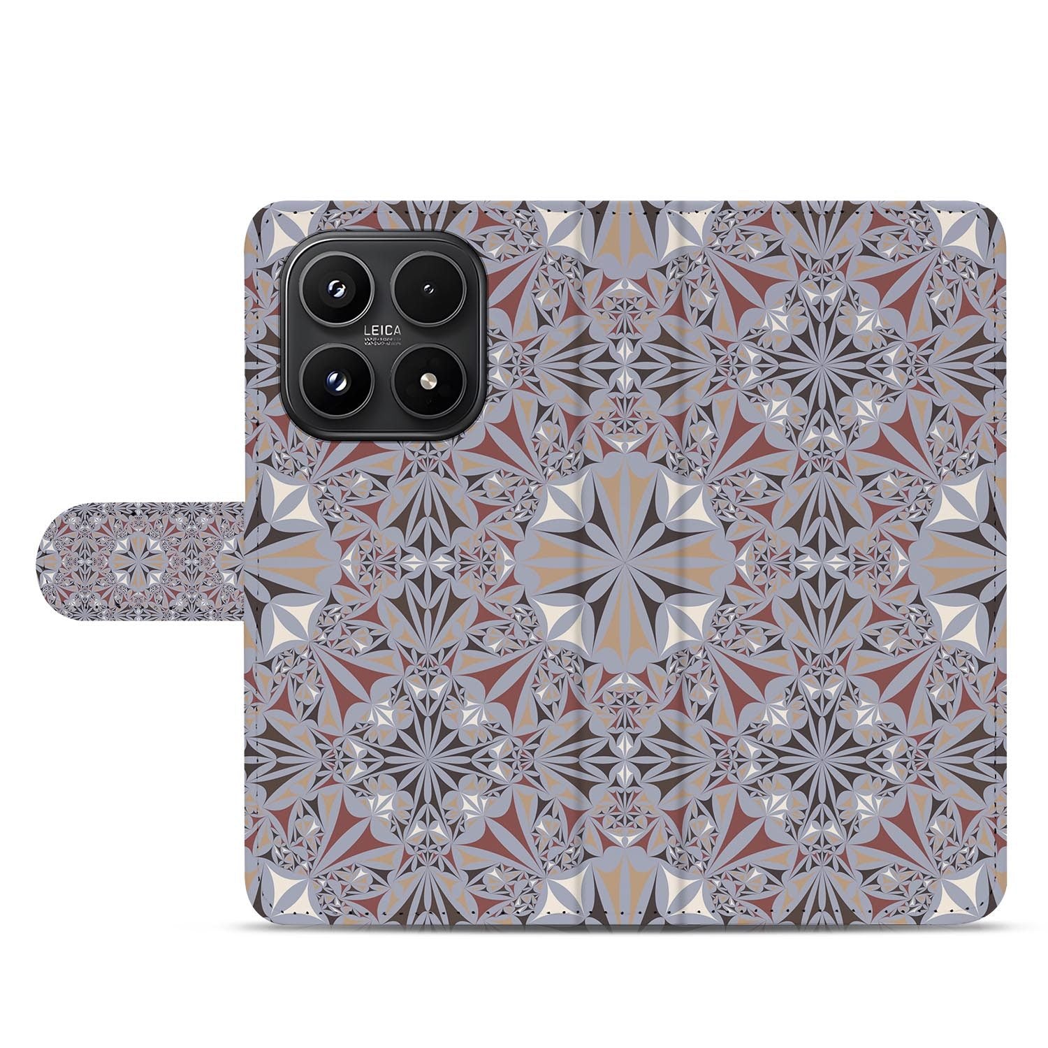 Xiaomi 17 bookcase Flower Tiles, open met pasjesvakken