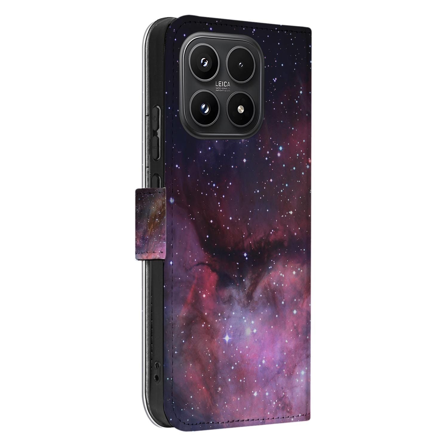 Xiaomi 17 bookcase Galaxy, zijkant met knopuitsparingen