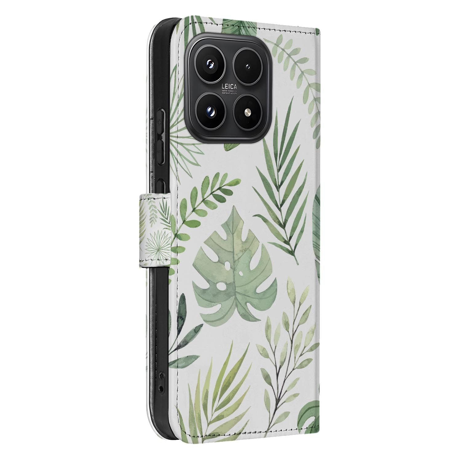 Xiaomi 17 bookcase Leaves, zijkant met knopuitsparingen