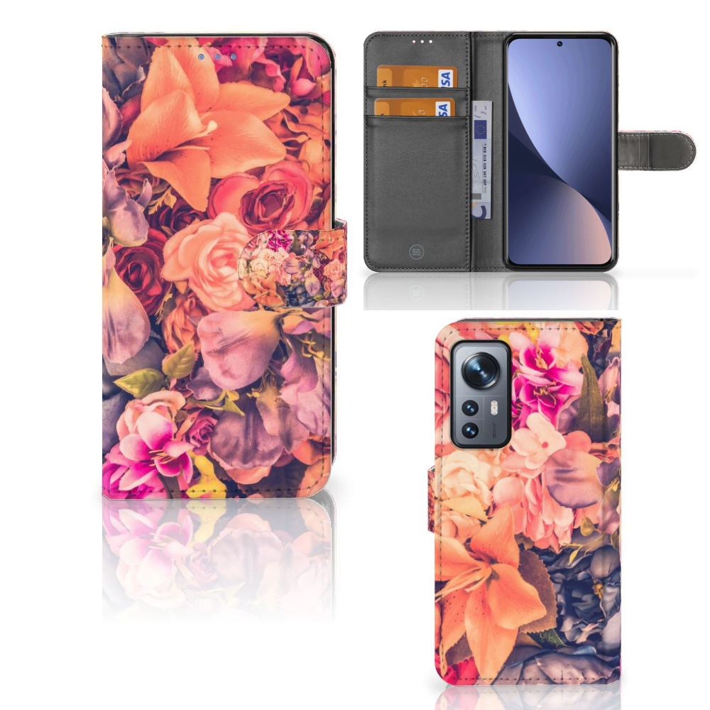 Xiaomi 12 | 12X Hoesje Bosje Bloemen