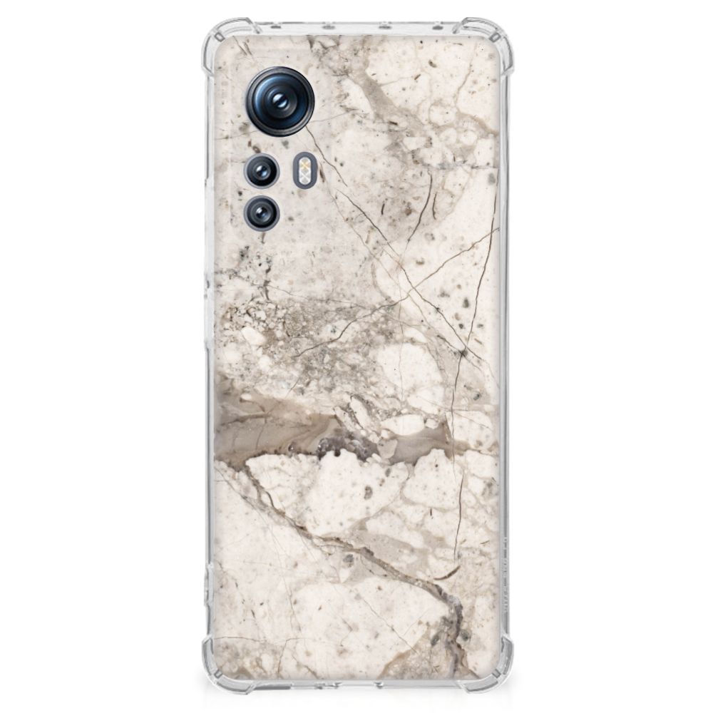 Xiaomi 12 | 12x Anti-Shock Hoesje Marmer Beige B2C Telecom