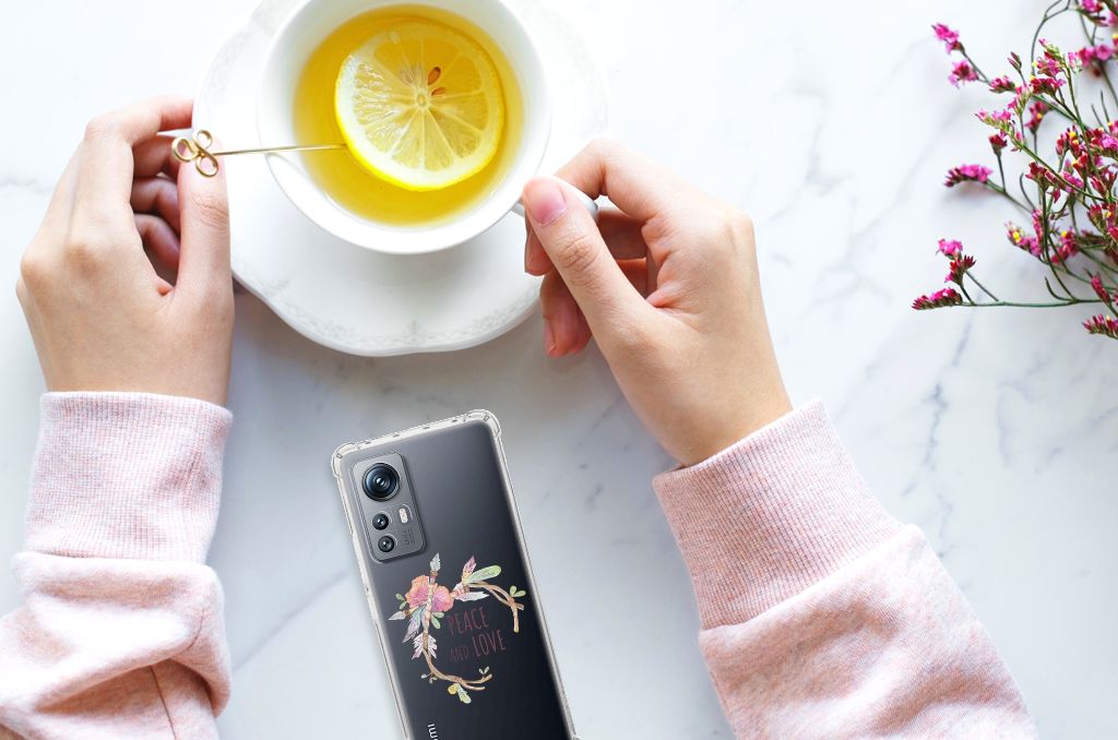 Xiaomi 12 | 12x Stevig Bumper Hoesje Boho Text B2C Telecom