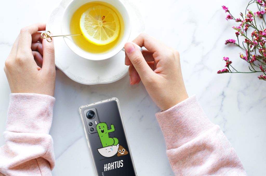 Xiaomi 12 | 12x Stevig Bumper Hoesje Cactus Poo B2C Telecom