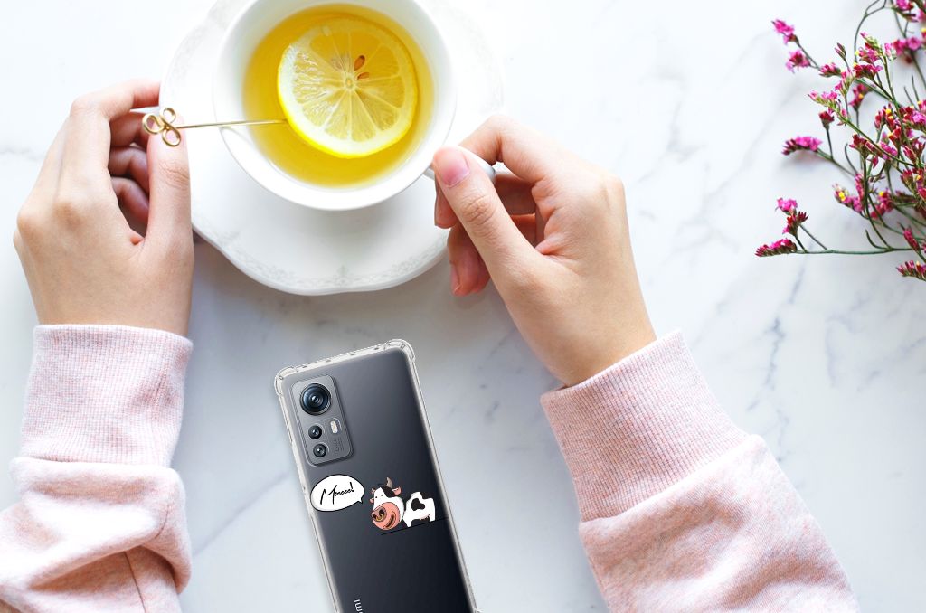 Xiaomi 12 | 12x Stevig Bumper Hoesje Cow B2C Telecom