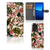 Xiaomi 13 Lite Hoesje Flowers bookcase bloemen groen tropisch aanzicht