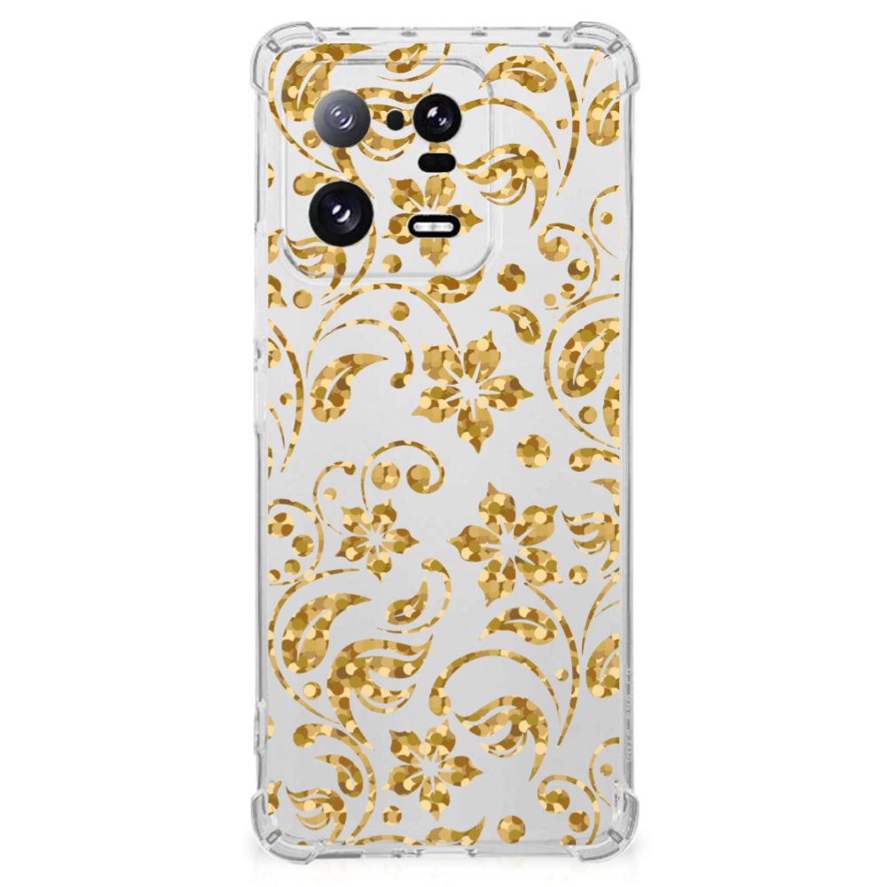 Xiaomi 13 Pro Case Gouden Bloemen B2C Telecom